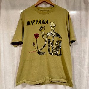 Nirvana vintage green Band T.